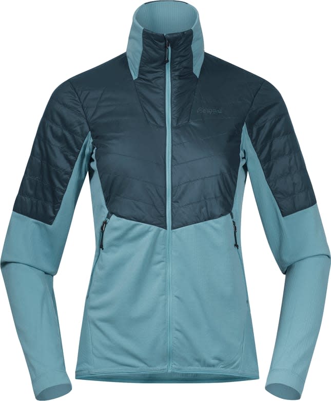 Bergans Women's Senja Midlayer Jacket Smoke Blue/Orion Blue Bergans