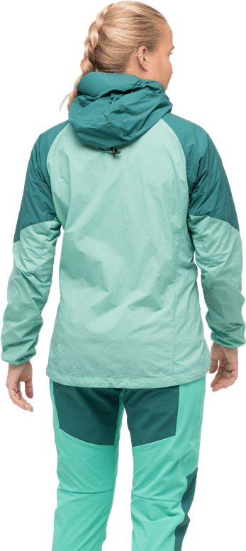 Bergans Women's Tind Windbreaker Anorak Light Malachite Green/Malachite Green Bergans