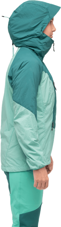 Bergans Women's Tind Windbreaker Anorak Light Malachite Green/Malachite Green Bergans