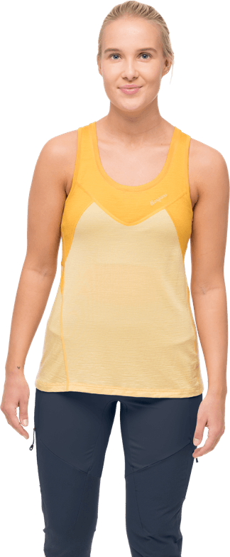 Bergans Women's Tind Wool Top  Buttercup Yellow/Marigold Yellow Bergans