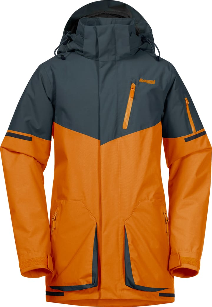 Bergans Juniors' Knyken Insulated Jacket Cloudberry Yellow/Orion Blue Bergans