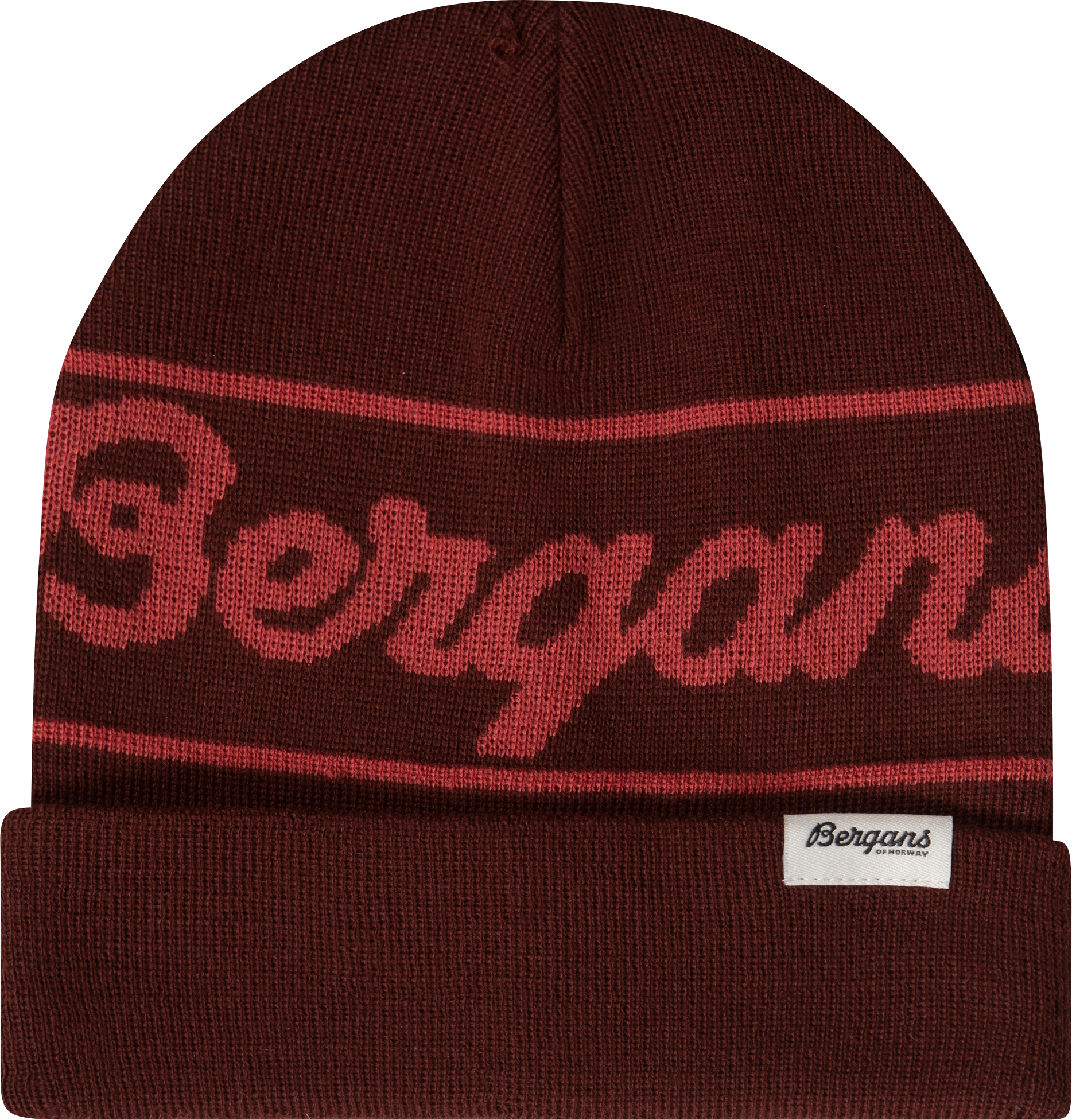 Bergans Juniors' Logo Beanie Amarone Red/Rusty Dust OneSize, Amarone Red/Rusty Dust