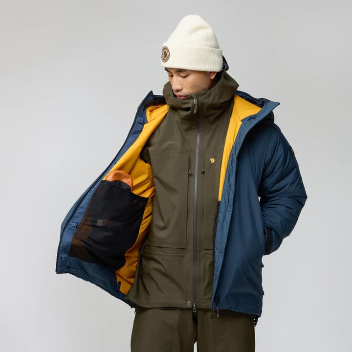 Fjällräven Men's Bergtagen 130 Insulation Jacket Mountain Blue/Mustard Yellow Fjällräven