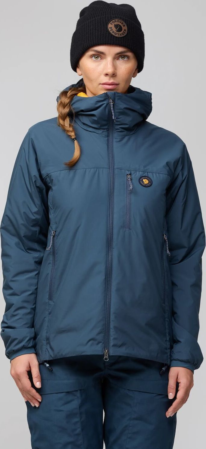 Fjällräven Women's Bergtagen 60 Insulation Jacket Mountain Blue-mustard Yellow Fjällräven