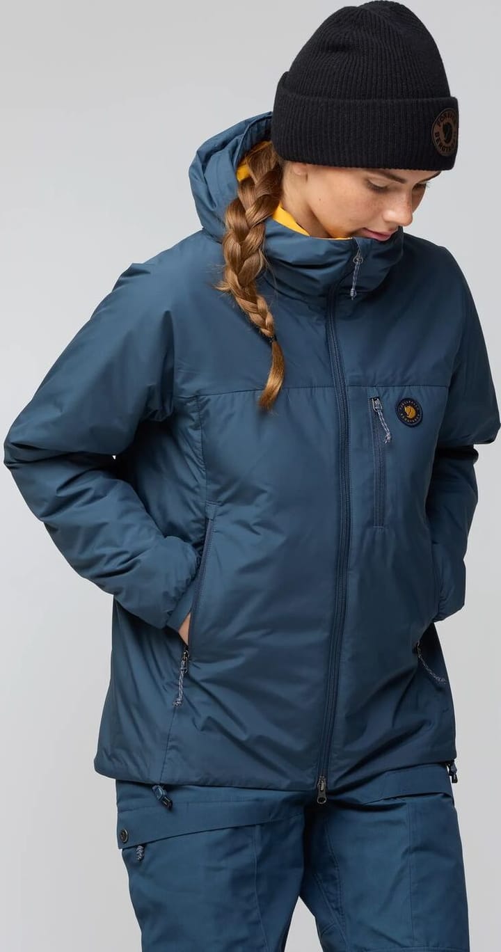 Fjällräven Women's Bergtagen 60 Insulation Jacket Mountain Blue-mustard Yellow Fjällräven