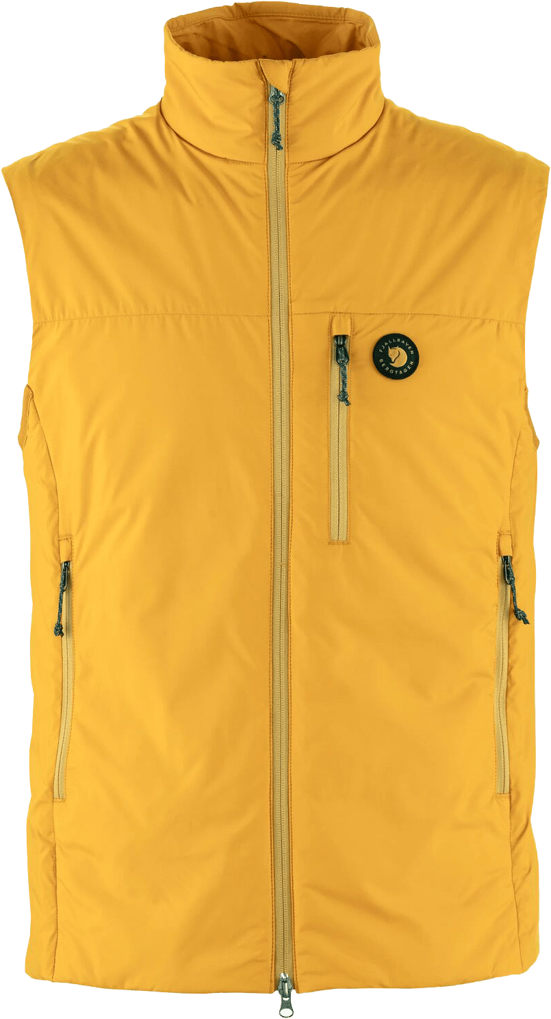Fjällräven Men's Bergtagen 60 Insulation Vest Mustard Yellow