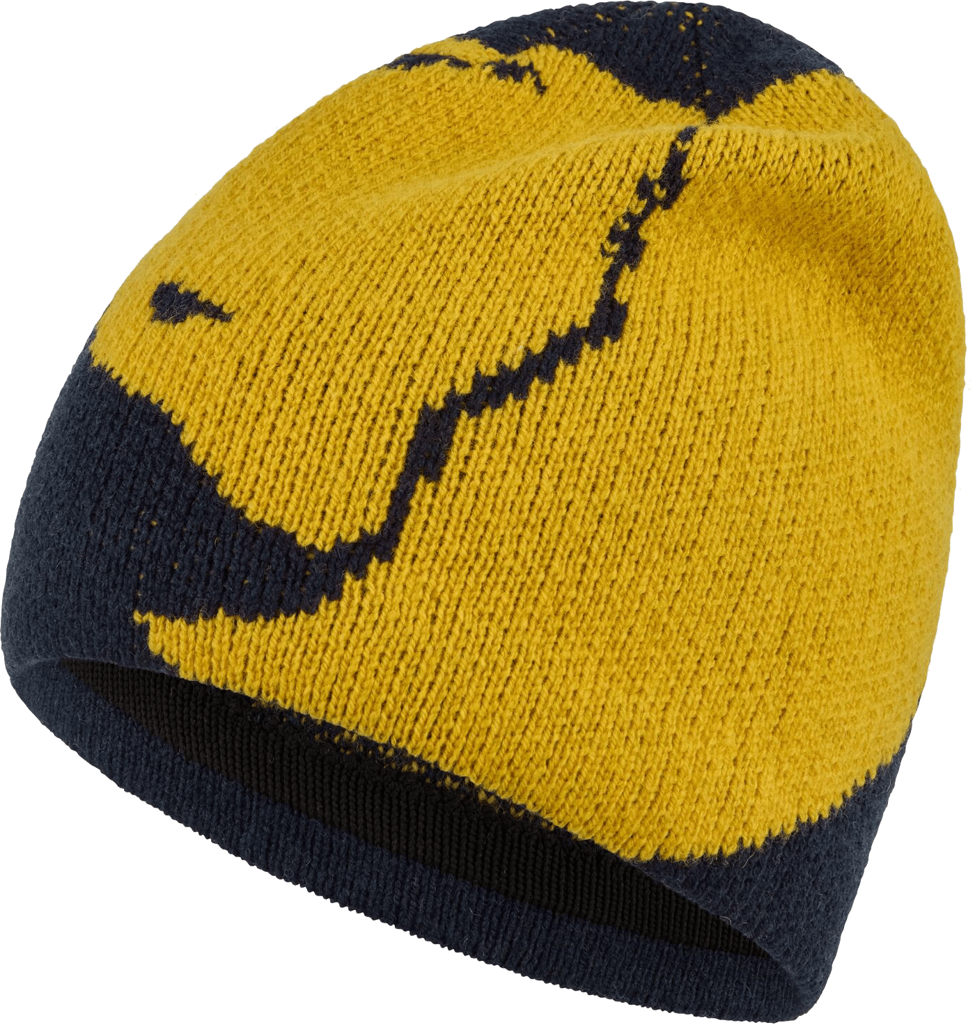 Fjällräven Bergtagen Jacquard Beanie Dark Navy/Mustard Yellow