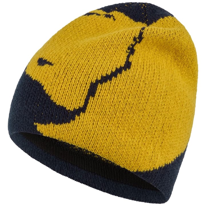 Fjällräven Bergtagen Jacquard Beanie Dark Navy-mustard Yellow Fjällräven