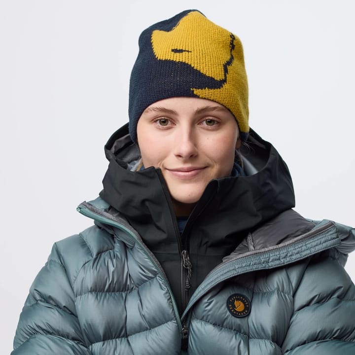Fjällräven Bergtagen Jacquard Beanie Dark Navy/Mustard Yellow Fjällräven