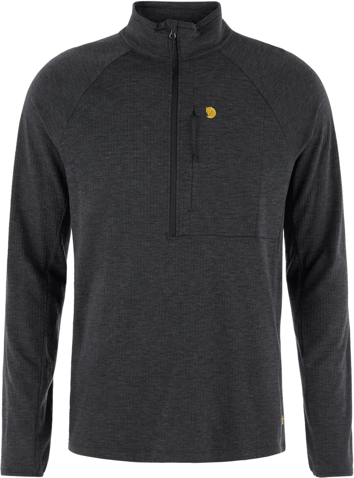 Fjällräven Men's Bergtagen Midlayer Half Zip Black Fjällräven