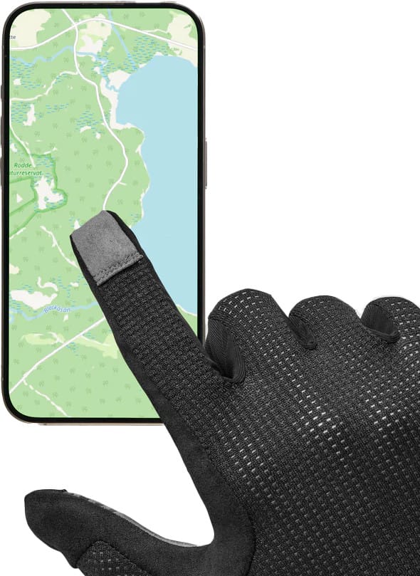 Gripgrab Pacr Insidegrip™ Full Finger Summer Gloves Black Gripgrab