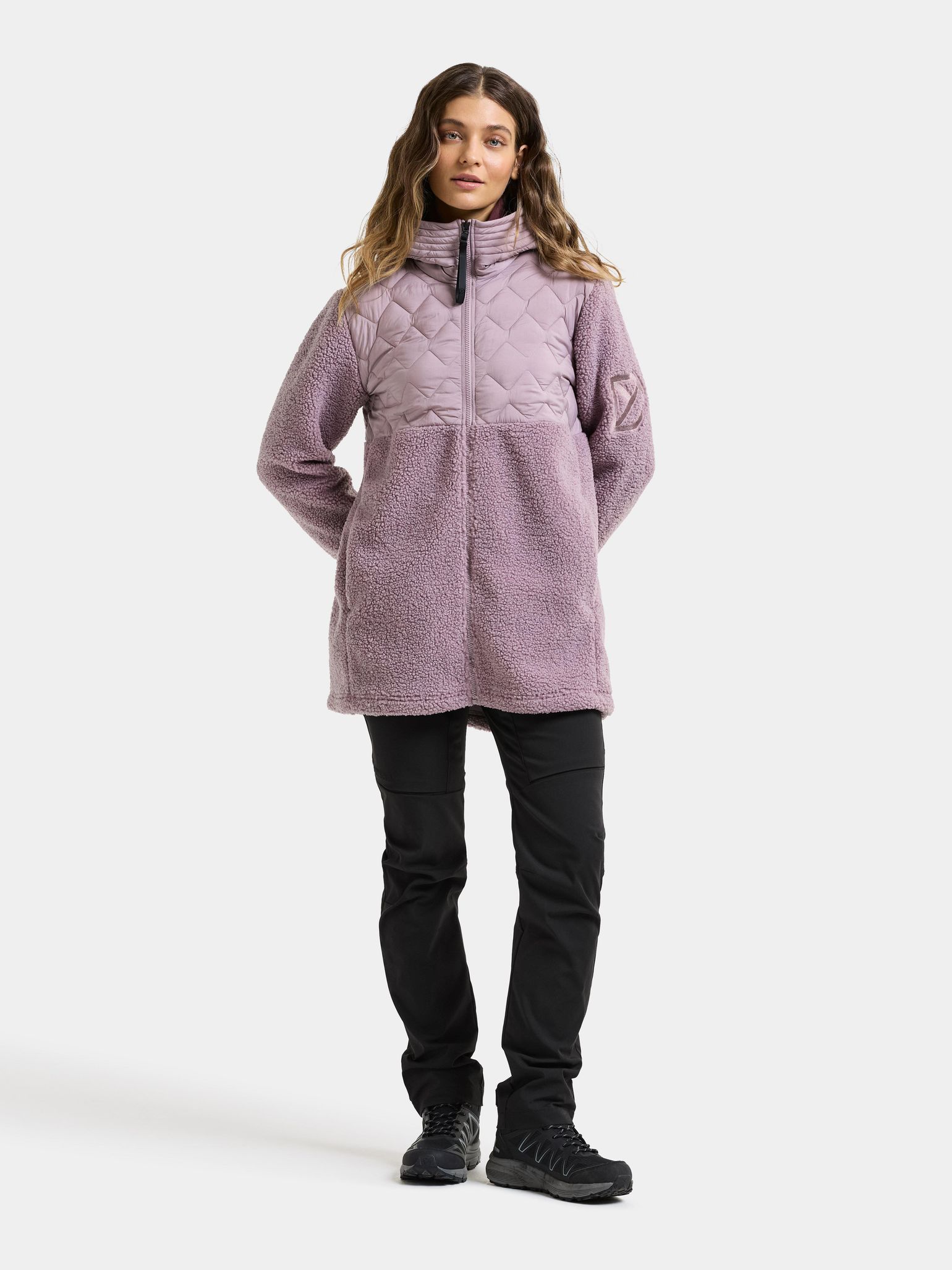 Didriksons Women's Bibi Full Zip 2 Lilac Haze