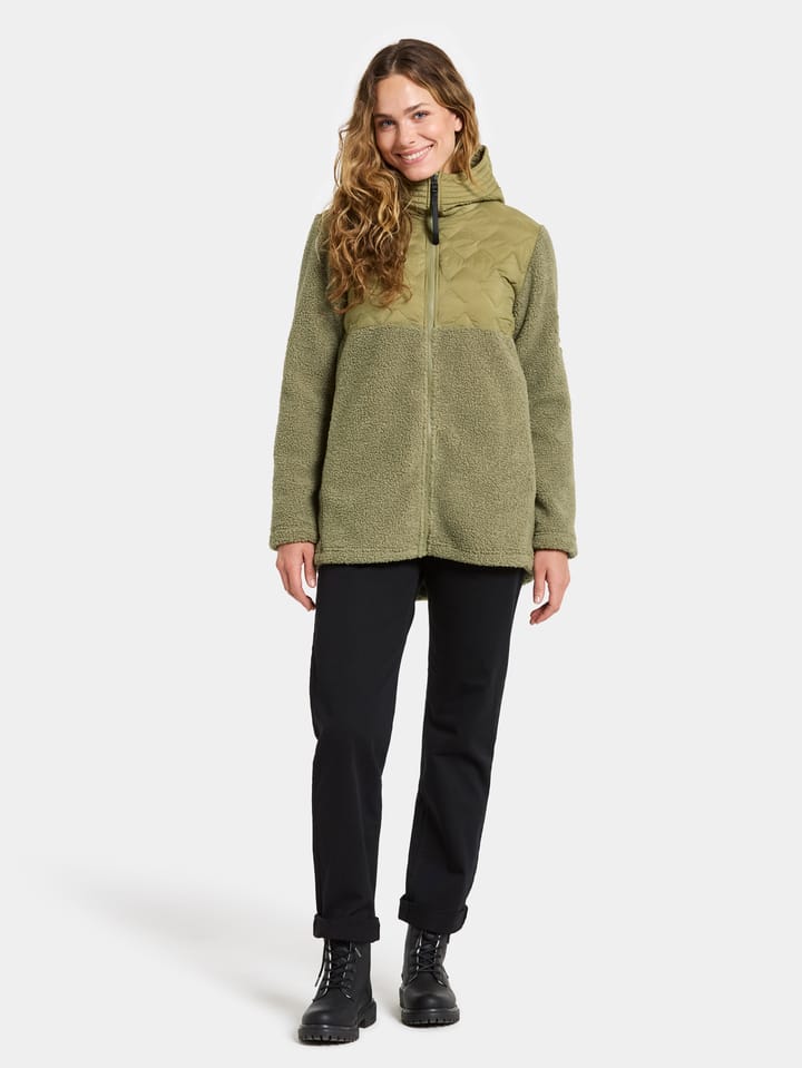Didriksons Women's Bibi Full Zip 2 Olive Green Didriksons