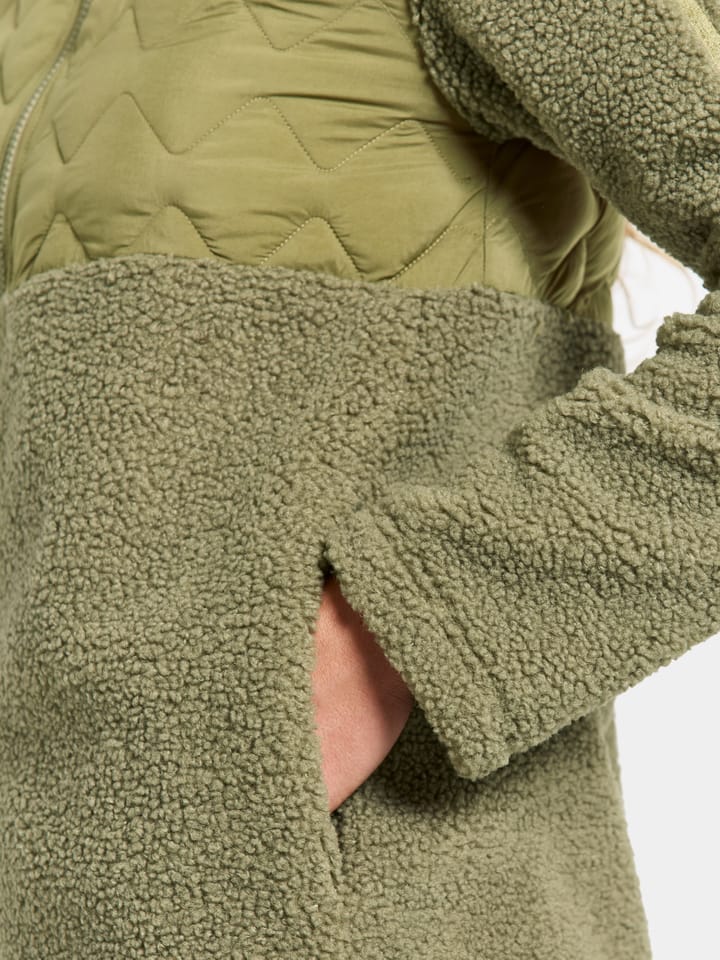 Didriksons Women's Bibi Full Zip 2 Olive Green Didriksons