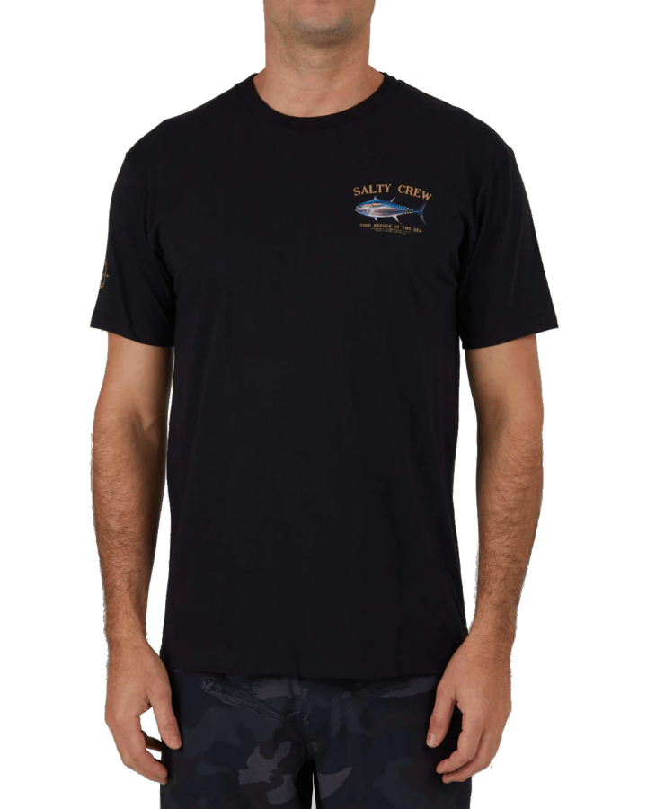 Salty Crew Men's Big Blue Premium S/S Tee Black Salty Crew