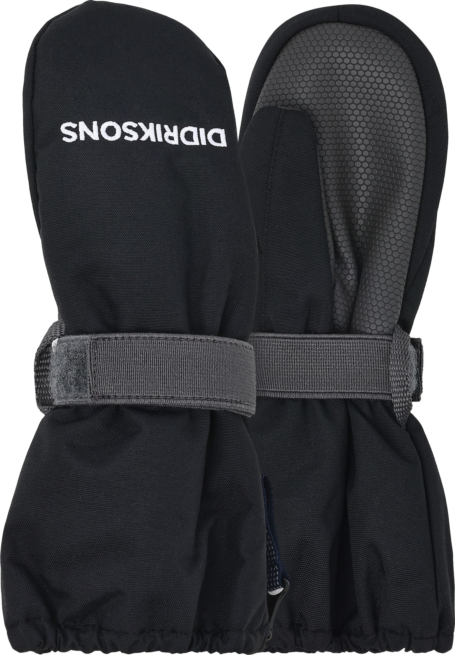 Didriksons Kids' Biggles Zip Mitten 8 Black
