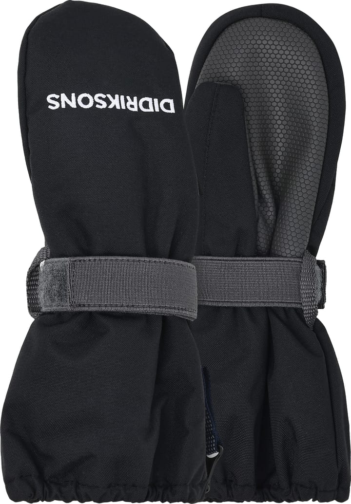 Didriksons Kids' Biggles Zip Mitten 8 Black Didriksons