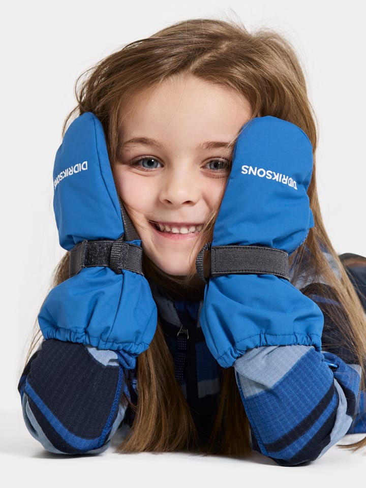Didriksons Kids' Biggles Zip Mitten 8 Sapphire Blue Didriksons Didriksons Kids' Biggles Zip Mitten 8 Sapphire Blue Didriksons
