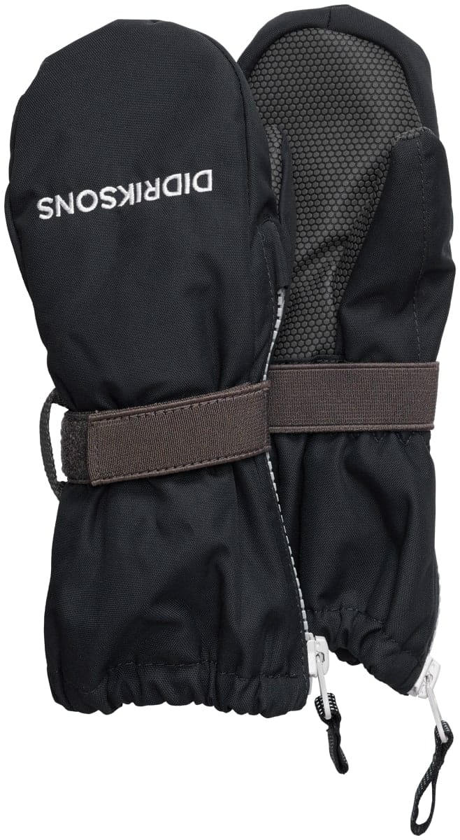 Didriksons Biggles Zip Mitten C Black Didriksons Didriksons Biggles Zip Mitten C Black Didriksons