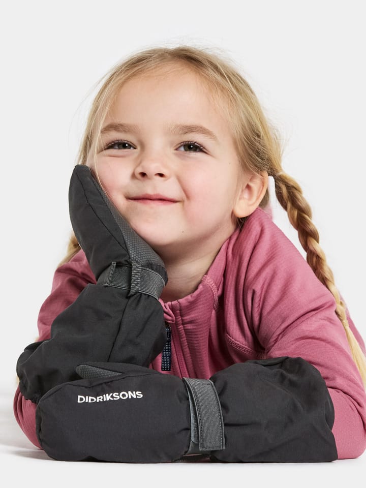 Didriksons Kids' Biggles Mittens Black Didriksons