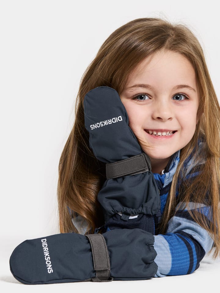 Didriksons Kids' Biggles Zip Mittens Navy Didriksons