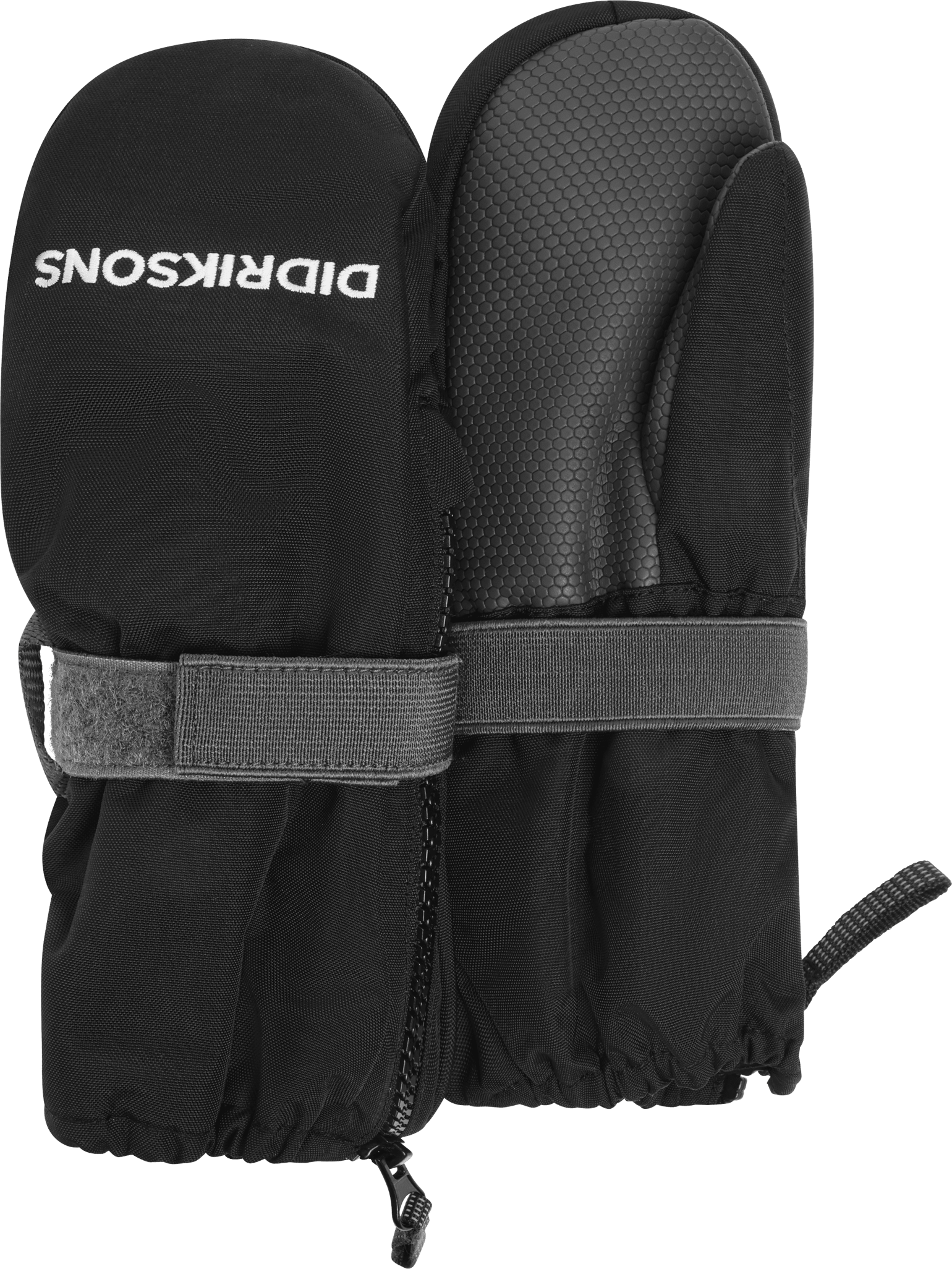 Didriksons Kids' Biggles Zip Mittens Black