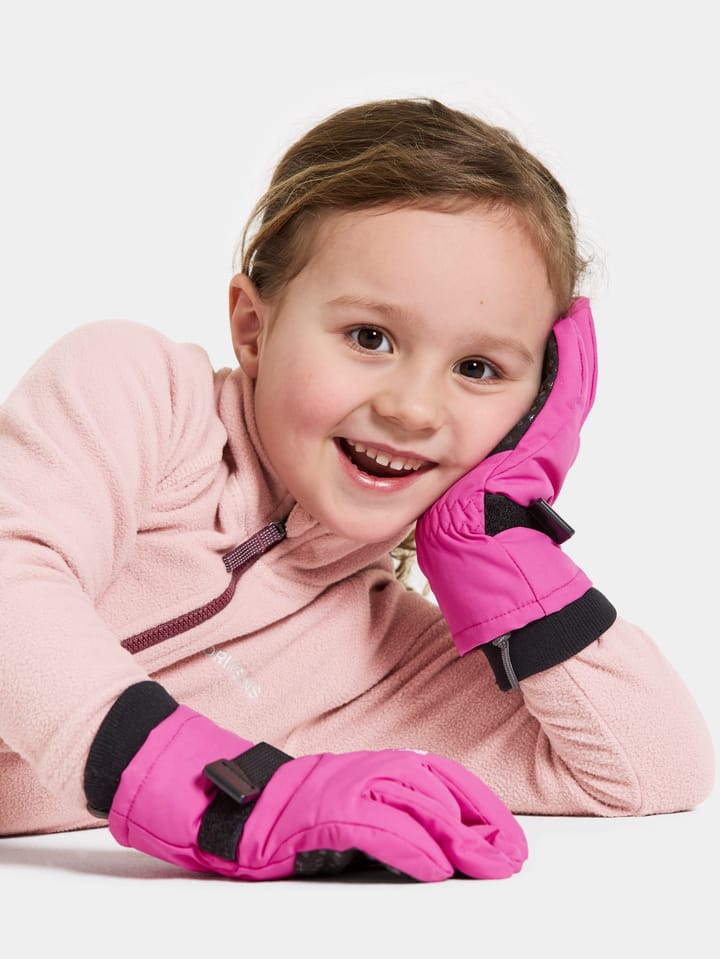 Didriksons Kids' Biggles Gloves 3 Plastic Pink Didriksons