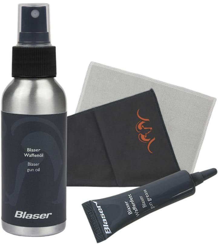 Blaser Blaser Våpenpleiesett Premium Våpenolje, Våpenfett Og Klut Blaser Blaser Blaser Våpenpleiesett Premium Våpenolje, Våpenfett Og Klut Blaser