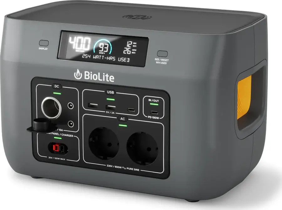 BioLite BaseCharge 600 Black