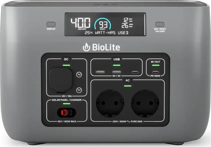 BioLite BaseCharge 600 Black BioLite BioLite BaseCharge 600 Black BioLite
