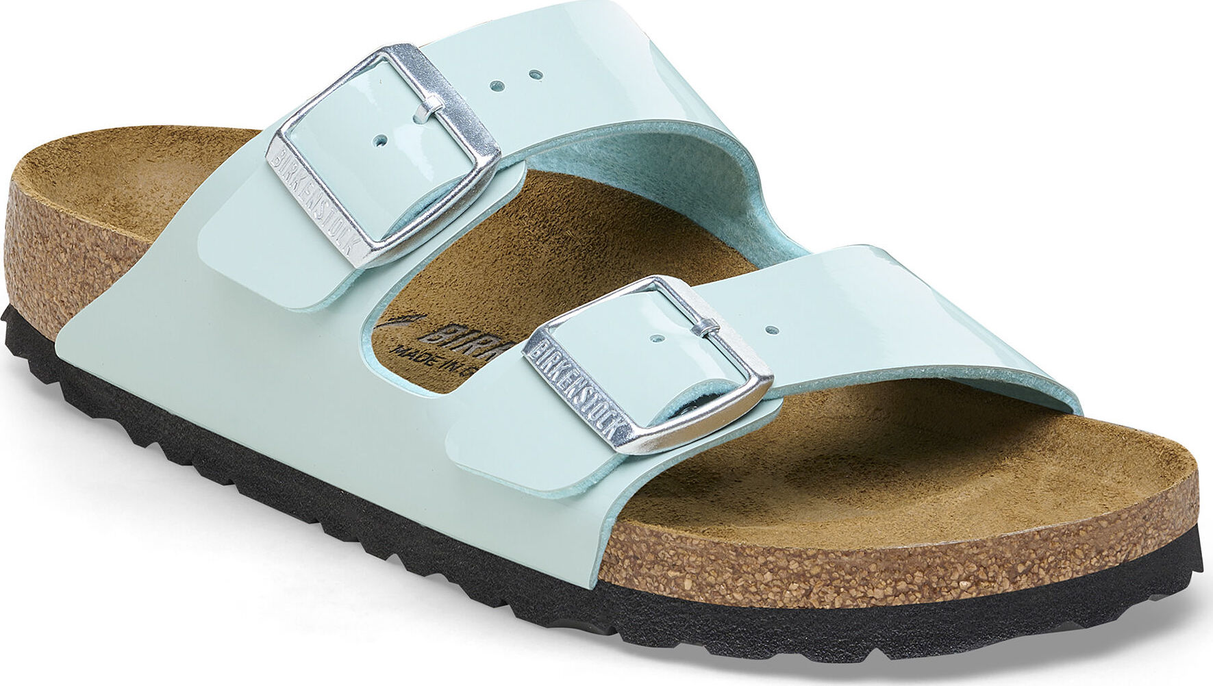 birkenstock patent dove blue