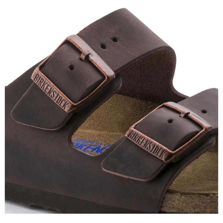 Unisex Arizona Oiled Nubuck Leather Soft Footbed Regular Habana Birkenstock