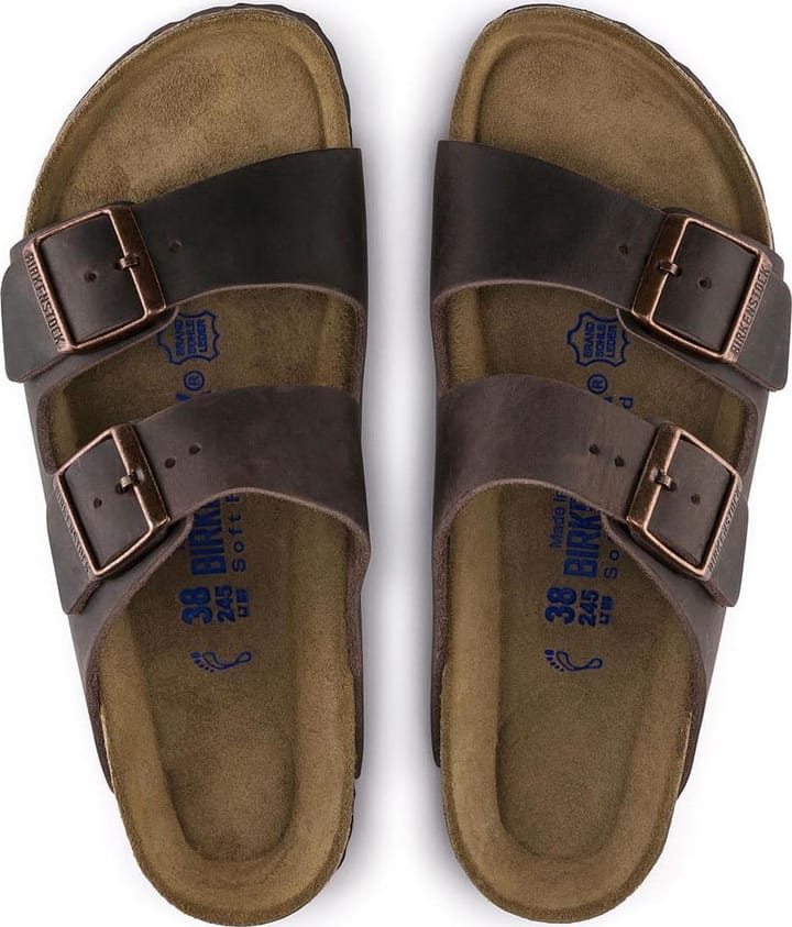 Unisex Arizona Oiled Nubuck Leather Soft Footbed Regular Habana Birkenstock