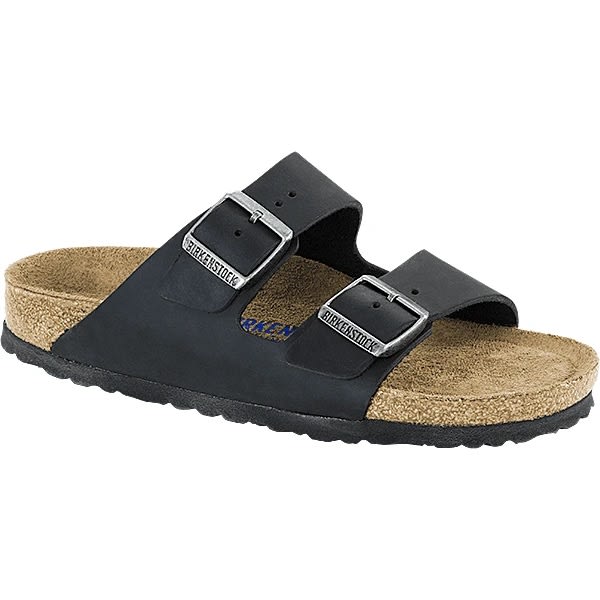 Birkenstock Women's Arizona Soft Footbed Narrow Black 42, Black