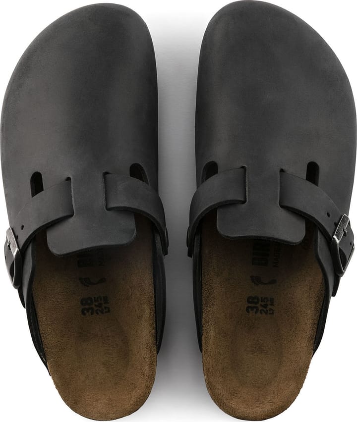 Birkenstock Unisex Boston Oiled Leather Regular Black Birkenstock
