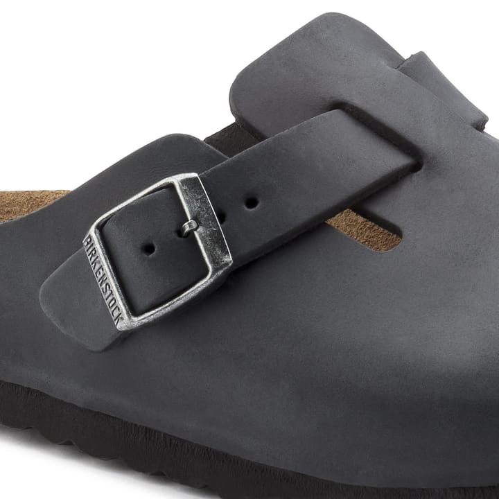 Birkenstock Unisex Boston Oiled Leather Regular Black Birkenstock
