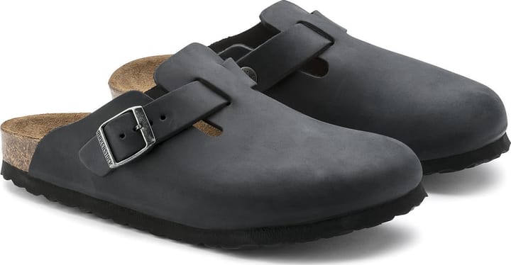 Birkenstock Unisex Boston Oiled Leather Regular Black Birkenstock