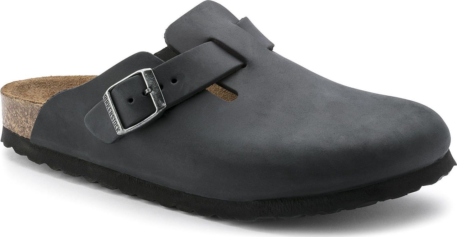 Birkenstock Women's Boston Oiled Leather Narrow Black | Buy