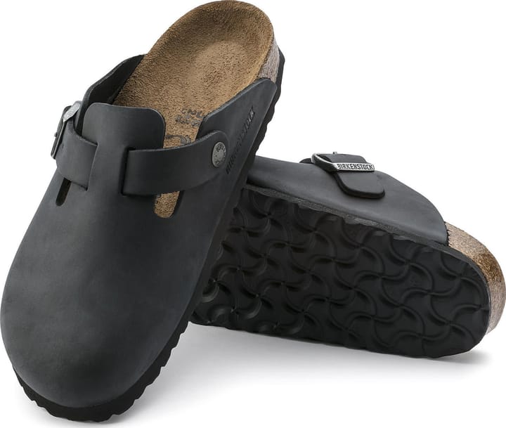 Birkenstock Boston Oiled Leather Narrow Black Birkenstock