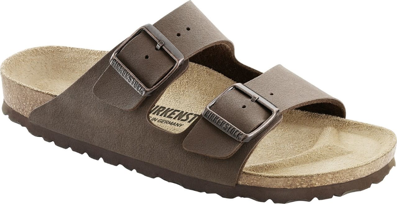 Birkenstock Unisex Arizona Birko-Flor Nubuck Narrow Mocha