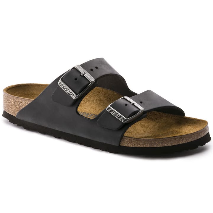 Birkenstock Unisex Arizona Oiled Leather Narrow Black Birkenstock