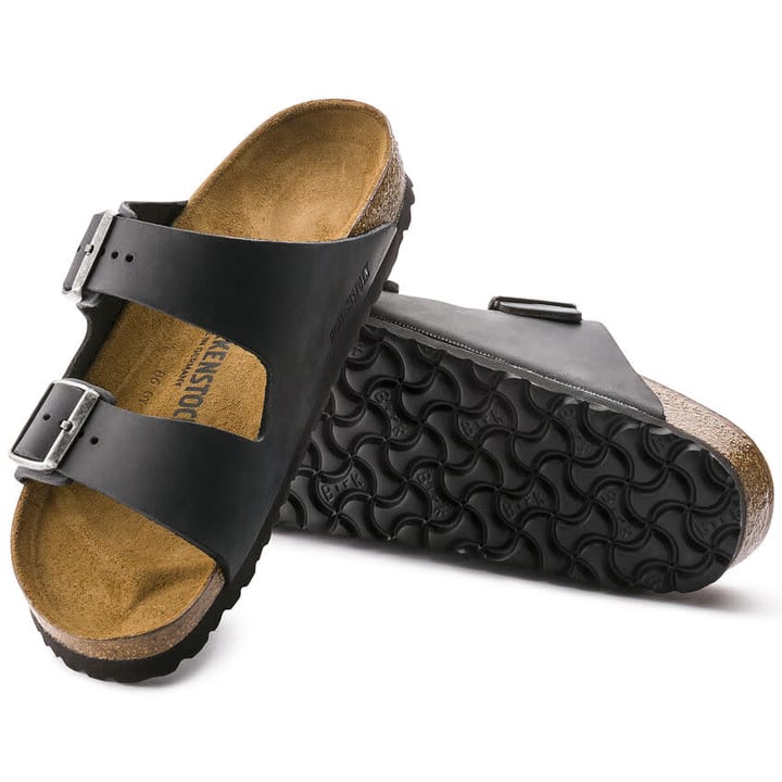 Birkenstock Unisex Arizona Oiled Leather Narrow Black Birkenstock