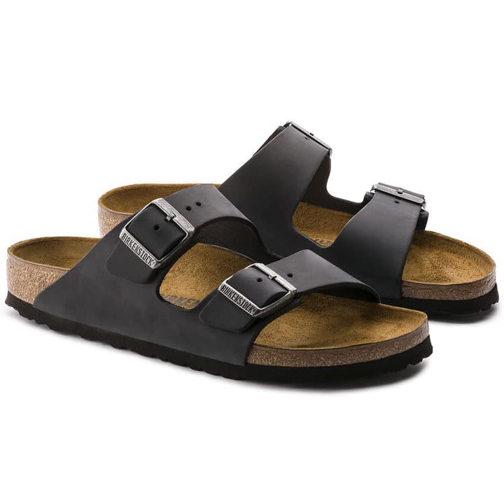 Birkenstock Unisex Arizona Oiled Leather Narrow Black Birkenstock