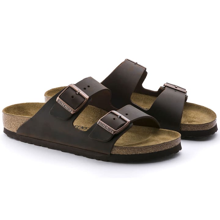 Birkenstock Unisex Arizona Oiled Leather Narrow Habana Birkenstock