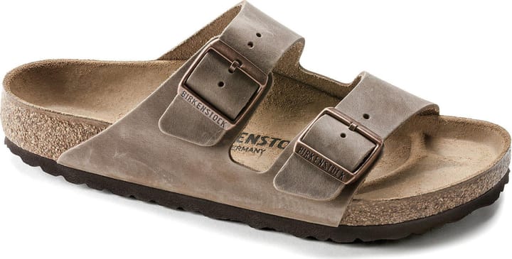 Birkenstock Unisex Arizona Oiled Leather Narrow Tobacco Brown Birkenstock