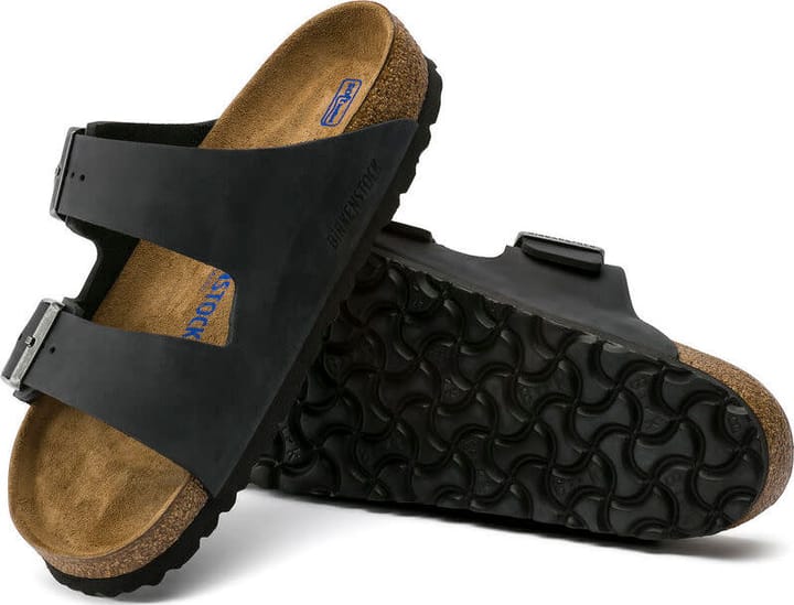 Birkenstock Arizona Oiled Nubuck Leather Soft Footbed Regular Black Birkenstock