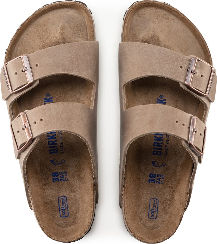 Birkenstock Arizona Oiled Nubuck Leather Soft Footbed Regular Tabacco Brown Birkenstock