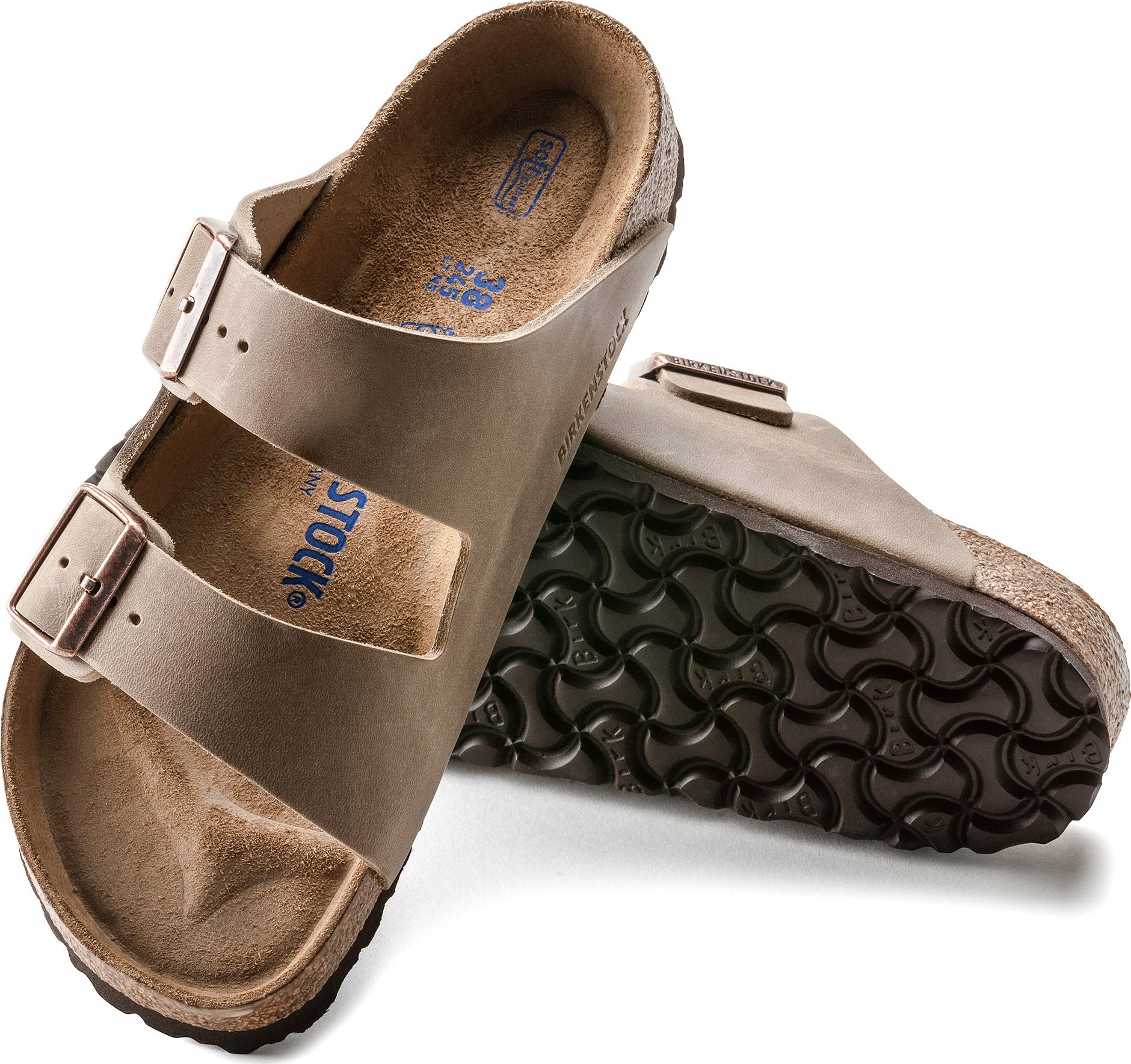 Birkenstock Unisex Arizona Soft Footbed Regular Tabacco Brown
