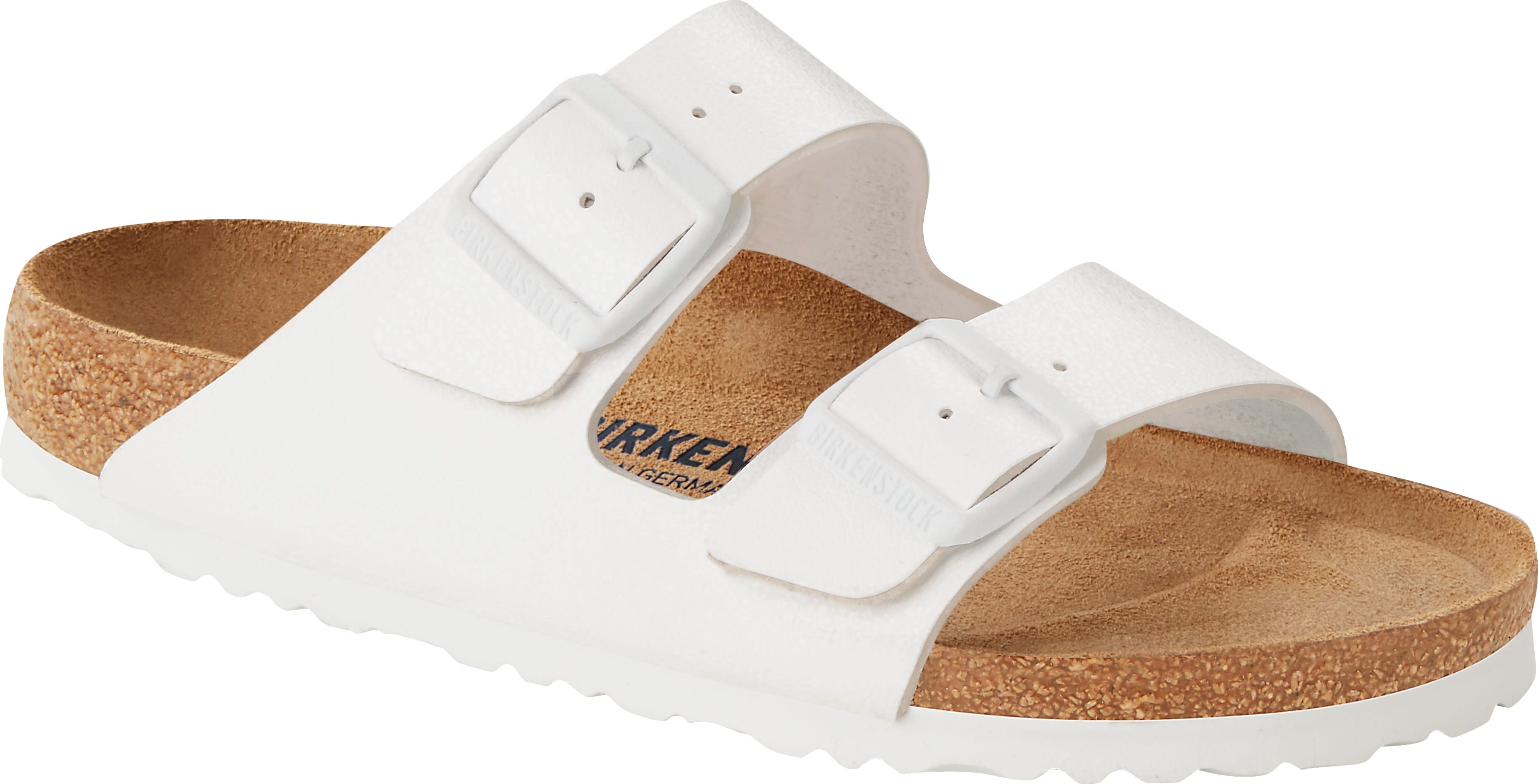 Birkenstock Women's Arizona Natural Leather Narrow White 37, White