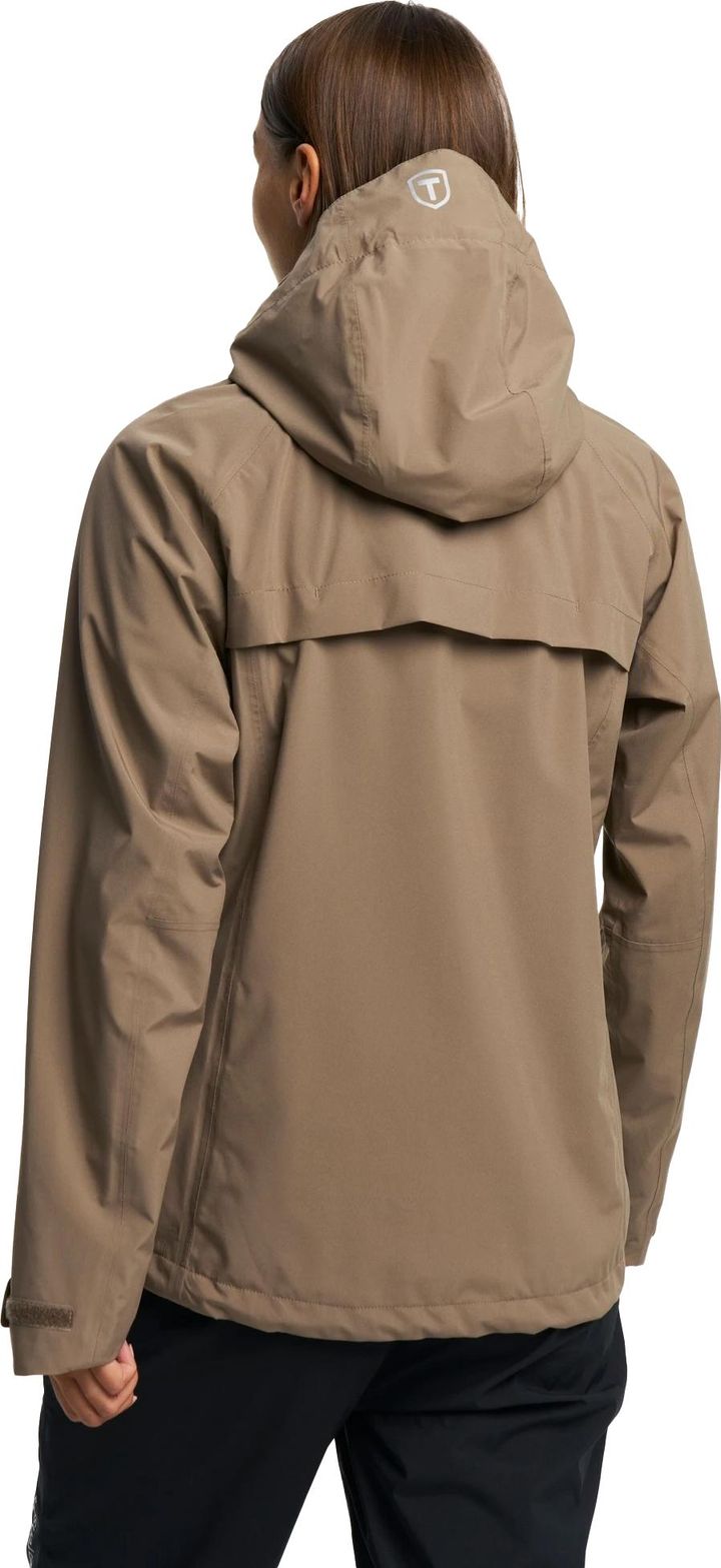 Tenson Women's Biscaya Storm Rain Jacket Brown Tenson